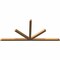 Ekena Millwork Saratoga Timber Gable Bracket, Western Red Cedar, 108"W x 49"H x 3 1/2"D x 3 1/2"F, 11/12 Pitch GBW108X49X0404SAR00SWR - alternate 5